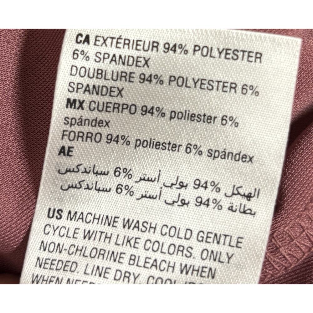 Bar III Womens Ruched Side Sheath Dress Mauve Sleeveless Mock Neck Medium New - Picture 9 of 9